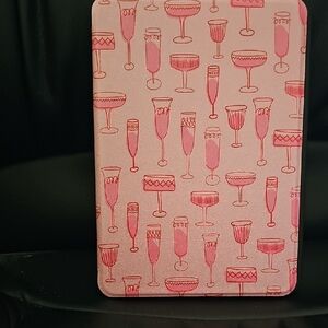 Pink Wine Glass Patterned Case